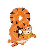 Balon foliowy cyferka zwierzątko nr 8