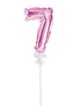 Balon foliowy na patyczku nr 7 różowy