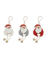 Drewniana zawieszka z wełną