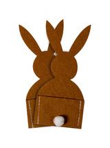 Filcowe etui na sztućce - zajączki (2 szt.)