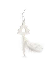 Świąteczna zawieszka z piórkiem