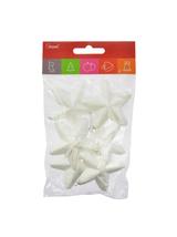 Gwiazdki styropianowe z zawieszkami (6 szt.)