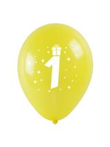 Balony z nadrukiem cyferki - 1 (3 szt.)