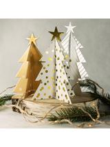 Zestaw kreatywny błyszczące choinki (3 szt.)