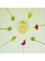 Szpilki do koreczków summer party (120 szt.) - FSC 100%