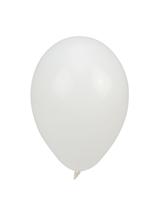 Balony pastelowe jednokolorowe białe (10 szt.)