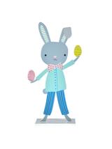 Drewniana dekoracja - zajączek