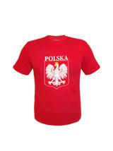 Koszulka z nadrukiem "Biało-Czerwoni" czerwona - rozmiar S