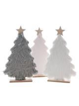 Drewniana choinka z futerkiem