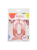 Balon foliowy cyferka XXL stojący nr 0