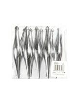 Sople w PVC 15 cm (10 szt.) srebrne