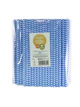 Słomki papierowe shake 8 mm niebieskie (144 szt.) - FSC Mix Credit