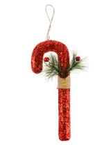 Brokatowa laska choinkowa