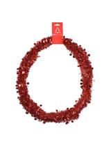 Łańcuch z gwiazdkami/ śnieżynkami czerwony