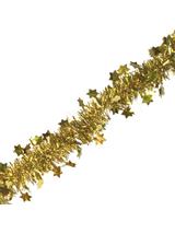 Łańcuch z gwiazdkami/ śnieżynkami złoty