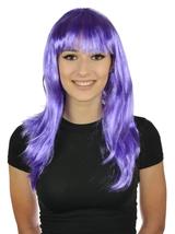 Peruka długowłosa fioletowa