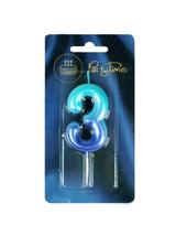 Świeczka cyferka ombre nr 3