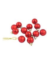 Bombki nietłukące w tubie 3 cm (12 szt.) czerwone