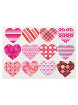 Naklejki wzorzyste serduszka