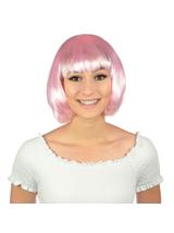 Peruka bob różowa