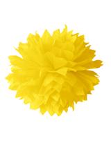 Pompony dekoracyjne (3 szt.) żółte
