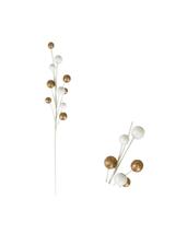 Gałązka z błyszczącymi kulkami