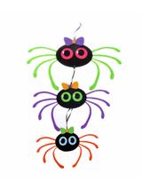 Wesołe pająki - dekoracja wisząca