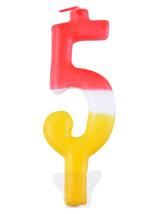 Świeczka cyferka - kolor nr 5