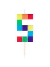 Świeczka cyferka klocki nr 5