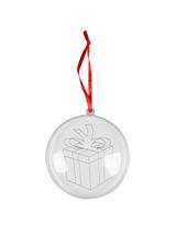 Zestaw zrób to sam z otwieraną bombką i kolorowanką