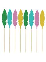 Dekoracja ciasta - piórka (8 szt.)