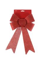 Kokarda brokatowa duża czerwona