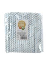 Słomki papierowe jumbo 10 mm niebieskie (144 szt.) - FSC Mix Credit