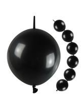Balony czarne z łącznikiem (10 szt.)