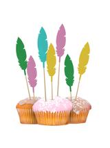 Dekoracja ciasta - piórka (8 szt.)