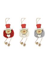 Drewniana zawieszka z wełną