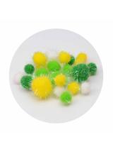 Pomponiki do zestawu zrób to sam - mix rozmiarów (25 szt.)