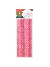 Słomki papierowe różowe w białe kropki (12 szt.) - FSC Mix Credit