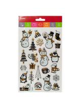 Świąteczne naklejki 3D Glamour