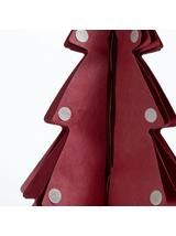Choinka bordowa - papierowa dekoracja (25 cm)