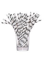 Słomki papierowe łamane czarne (144 szt.) - FSC Mix Credit