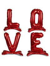 Balony foliowe stojące - napis LOVE