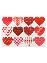 Naklejki wzorzyste serduszka