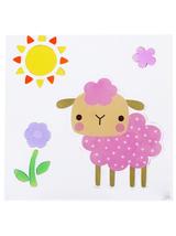 Żelowa naklejka na okno - baranek