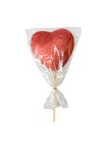 Duże serce brokatowe na piku