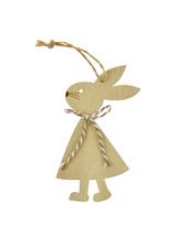 Drewniana zawieszka - zajączek