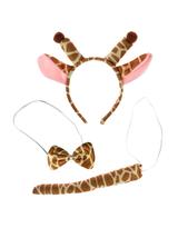 Komplet zwierzątka z ogonkiem - żyrafa