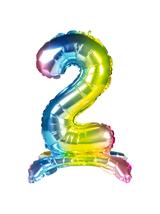 Balon foliowy cyferka stojący nr 2