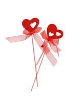 Filcowe serce na piku - mix wzorów