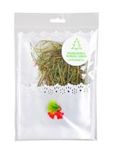 Wigilijna dekoracja na opłatek z siankiem